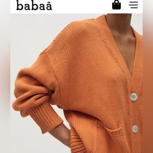 Babaa Cardigan no16 Persimmon